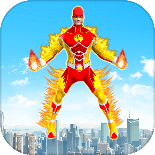 Flying Super Fire Hero Rescue