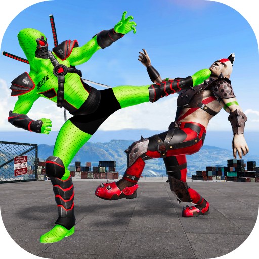 Green Ninja Superhero Game 3D
