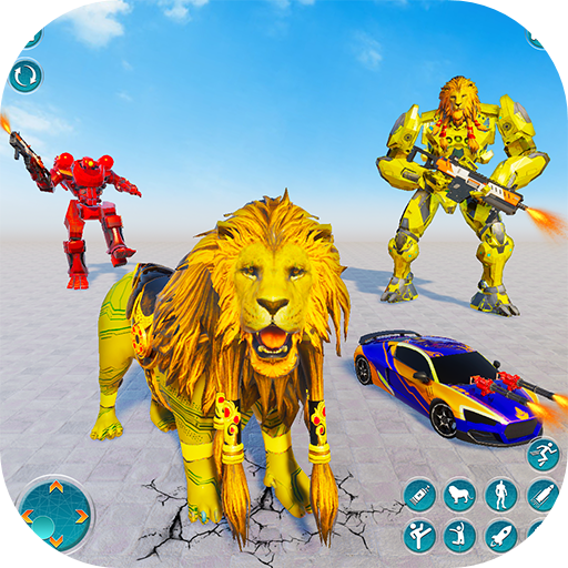 Lions Robot Car Transform Game