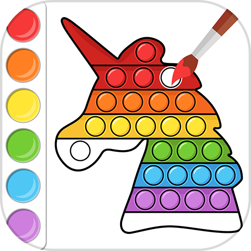 Pop It Coloring Book Game
