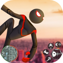 Spider Stickman Rope Games