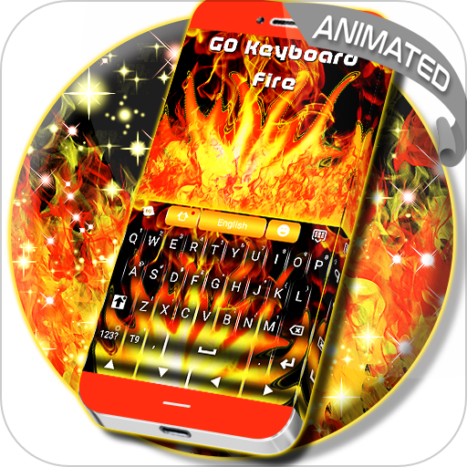 Flames Animated Keyboard Theme