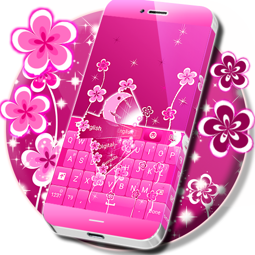 Keyboard Colors Pink