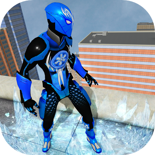 Snow Storm Super Human Fight Criminals: Flying Ice Superhero War