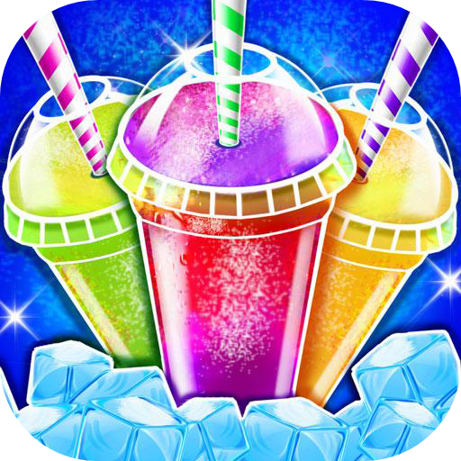 Rainbow Frozen Ice Dessert Slushy Ice Cream Games