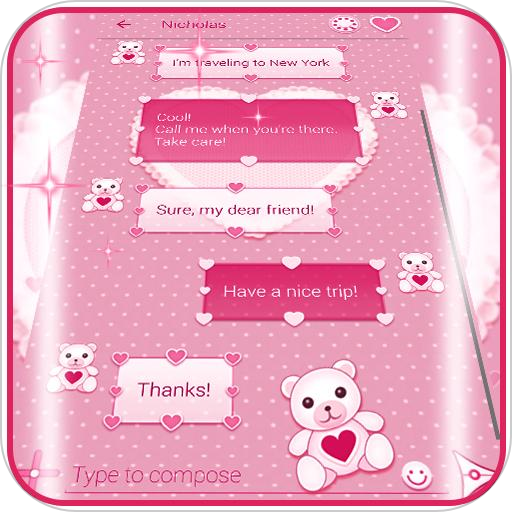 Pink SMS Themes