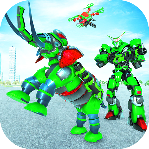 Elephant Robot Vs Lion Robot