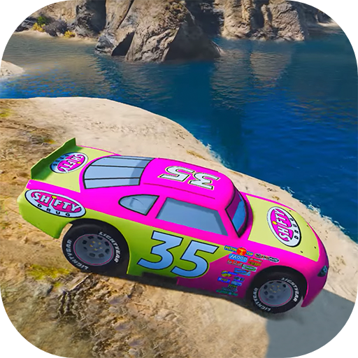 Superheroes Canyon Stunts Race