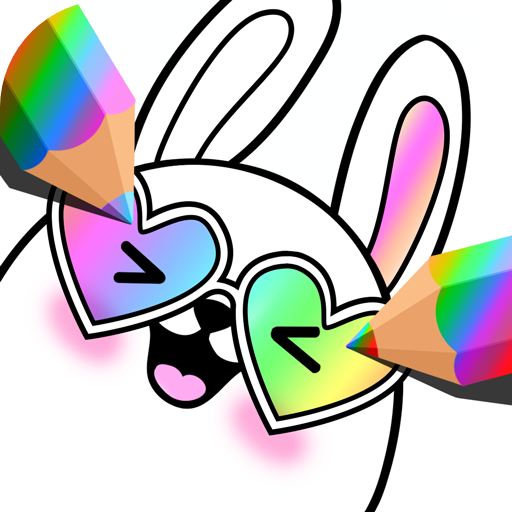 Gradient Kawaii Coloring Book