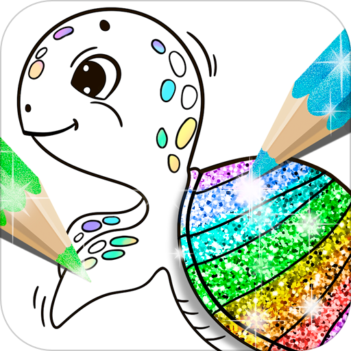 Glitter Coloring Book for Kids: Kids Games