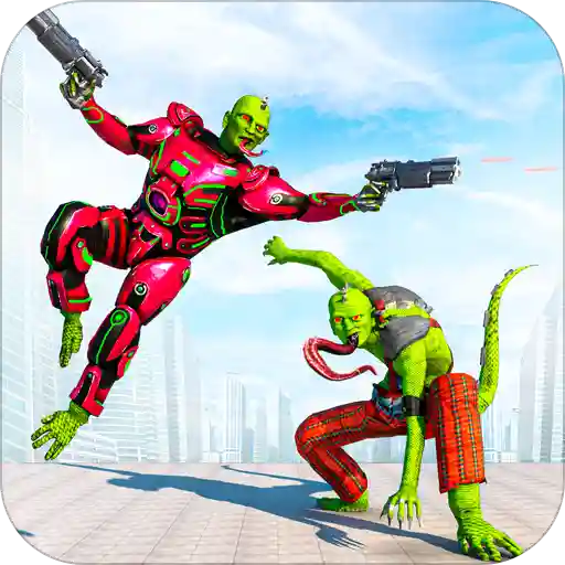 Lizard Man Robot Transformation Game – TPS Shooter