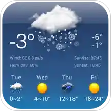 Free Weather Forecast & Clock Widget