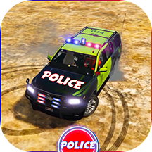 Superhero Police Chase Cop Car