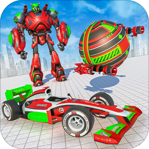 Flying Red Ball Car Robot