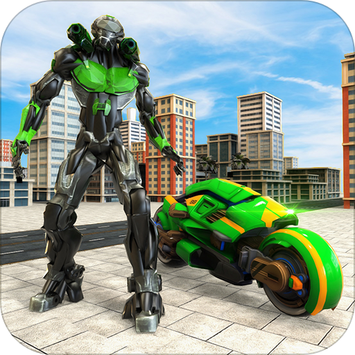 Real Motor Bike Race Simulator: Robot Hero Transform