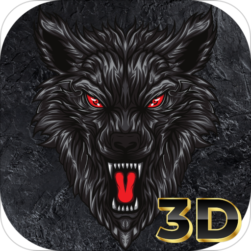 Lone wolf wallpaper 4D parallax background 3D/4K