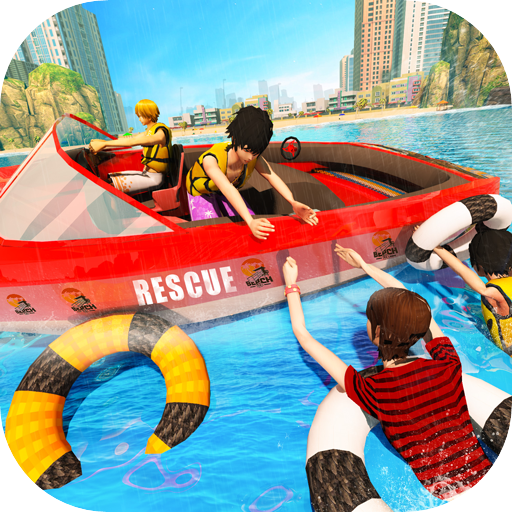 Beach Emergency Rescue Lifeguard