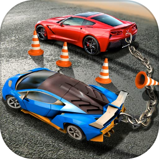Chained Car Mega Stunts Racing