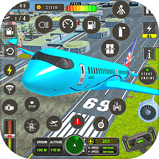 Pilot game aeroplane simulator