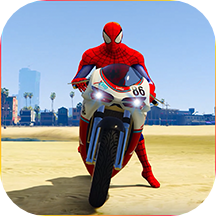 Superheroes Tricky Bike Racing
