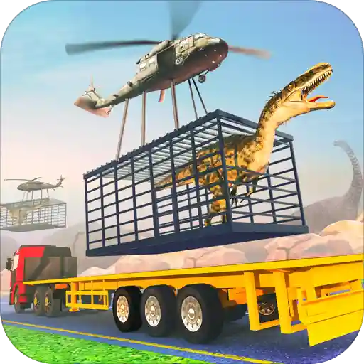 Jurassic Dinosaur Transport Offroad Truck