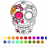 Mexican sugar skull mask